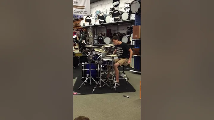 Peter Ciccone at the Guitar Center Drum Off Store ...