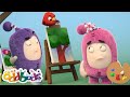 Painter Helper🎨🕊️ | Oddbods - Funny Cartoons | Moonbug Kids After School