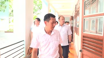 ĐOÀN KIỂM TRA CÔNG TÁC CHUẨN BỊ THI TỐT NGHIỆP THPT TỈNH LÀM VIỆC TẠI HUYỆN QUỲNH NHAI