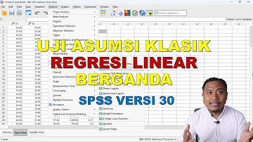 TUTORIAL SPSS 30 - UJI ASUMSI KLASIK REGRESI LINEAR BERGANDA