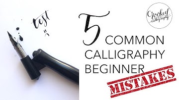 Calligraphy Beginner MISTAKES! (and how to avoid them) || CROOKED CALLIGRAPHY