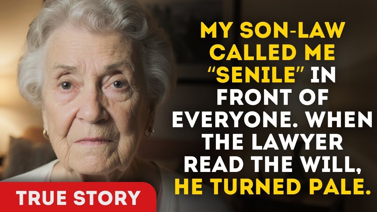 My Son-Law Called Me “Senile” In Front Of Everyone When The Lawyer Read The Will, He Turned Pale