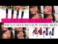 NYX SOFT MATTE LIP CREAM SWATCHES ON DARK SKIN/PEAUX NOIRES (WOC) + REVIEW | Nuellasource