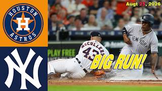 New York Yankees vs Houston Astros [TODAY] Full Game Highlights 08/25/26 | 2026 MLB Season