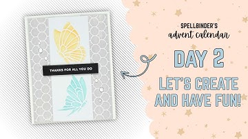 Spellbinders 2025 Crafty Advent Calendar DAY 2 🎁 Let’s See What’s Inside + Craft Tutorial!