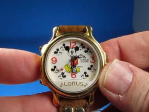 Lorus Mickey Mouse Watch - YouTube
