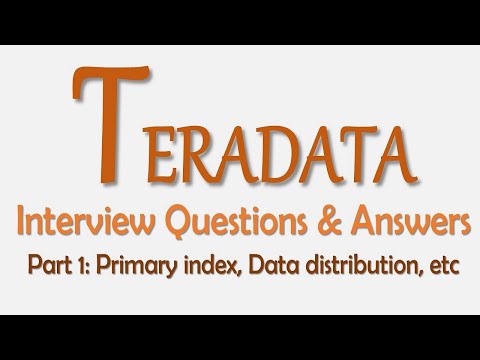 Video: ¿Qué es un índice primario en Teradata?