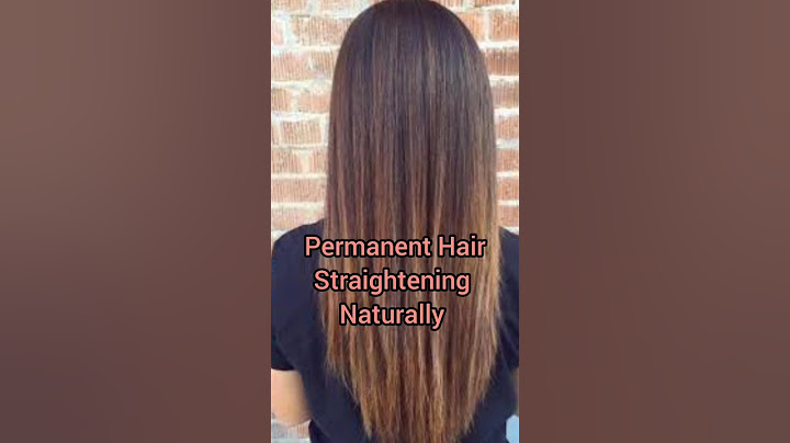 Permanent Hair Straightening naturally without heat at home in 1 ingredients#straighthair#homeremedy