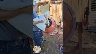 ASMR Chicken Feed in a Cement Mixer!