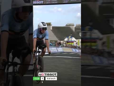 La fusée Remco a encore frappé : le sacre d'Evenepoel sur le chrono #shorts #cycling #short