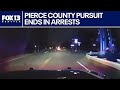 Dangerous pursuit ends with arrest of three teens and man in Pierce County