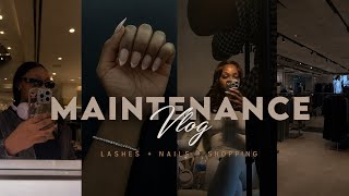 MY FULL MAINTENANCE ROUTINE | hair, nails, lashes & shopping🎀