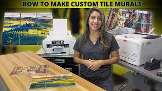 How To Make Custom Tile Murals | Sublimation Printing Tutorial