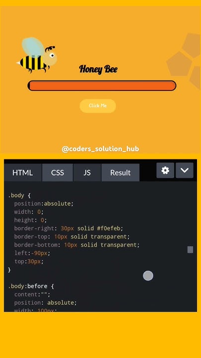 CSS & JavaScript Bee Progress Bar #shorts #youtubeshorts #trending # ...