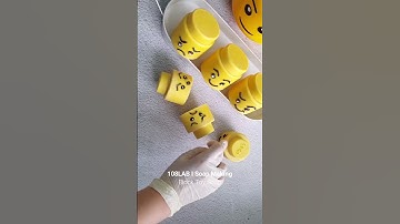 장난감블럭 얼굴 비누 만들기/108LAB #비누만들기 #soapmaking