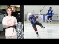 Justin Bieber Shows Off His Hockey Skills At The Ice Rink