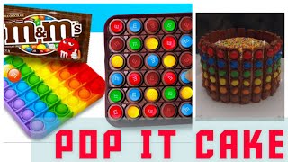 Viral TikTok Pop It Fidget Toy Chocolate Cake Recipe كيكة التيك توك بوب ات تريند screenshot 5