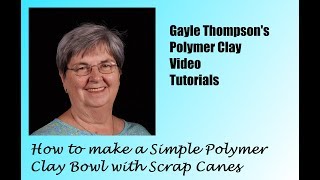 Simple Polymer Clay Ruffled Bowl by Gayle Thompson