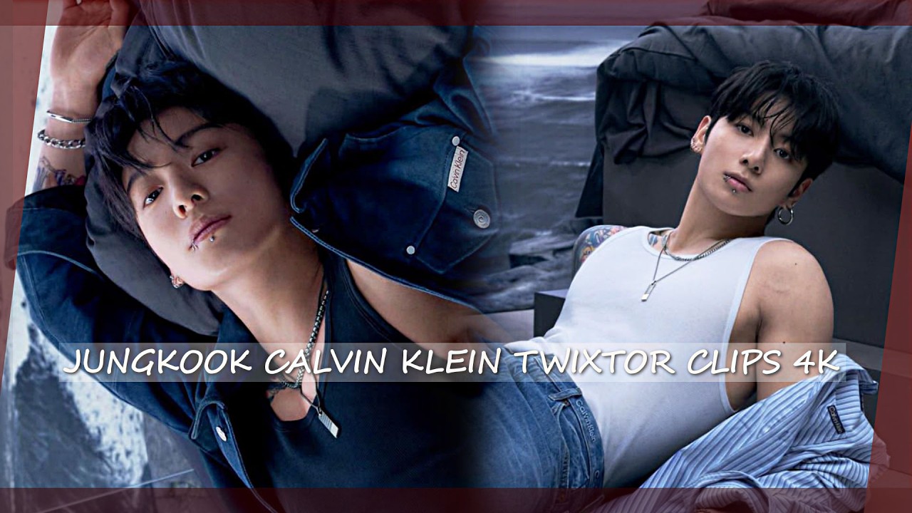 JUNGKOOK - CALVIN KLEIN SPRING 2026 COMPAIGN TWIXTOR CLIPS WITH ( TOPAZ & AE CC 4K )