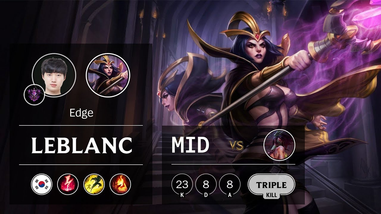 LeBlanc Mid vs Akali - KR Master Patch 9.6