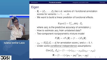 luiana Ionita Laza | Integrative Statistical Approaches for the Analysis of Whole-Genome ...