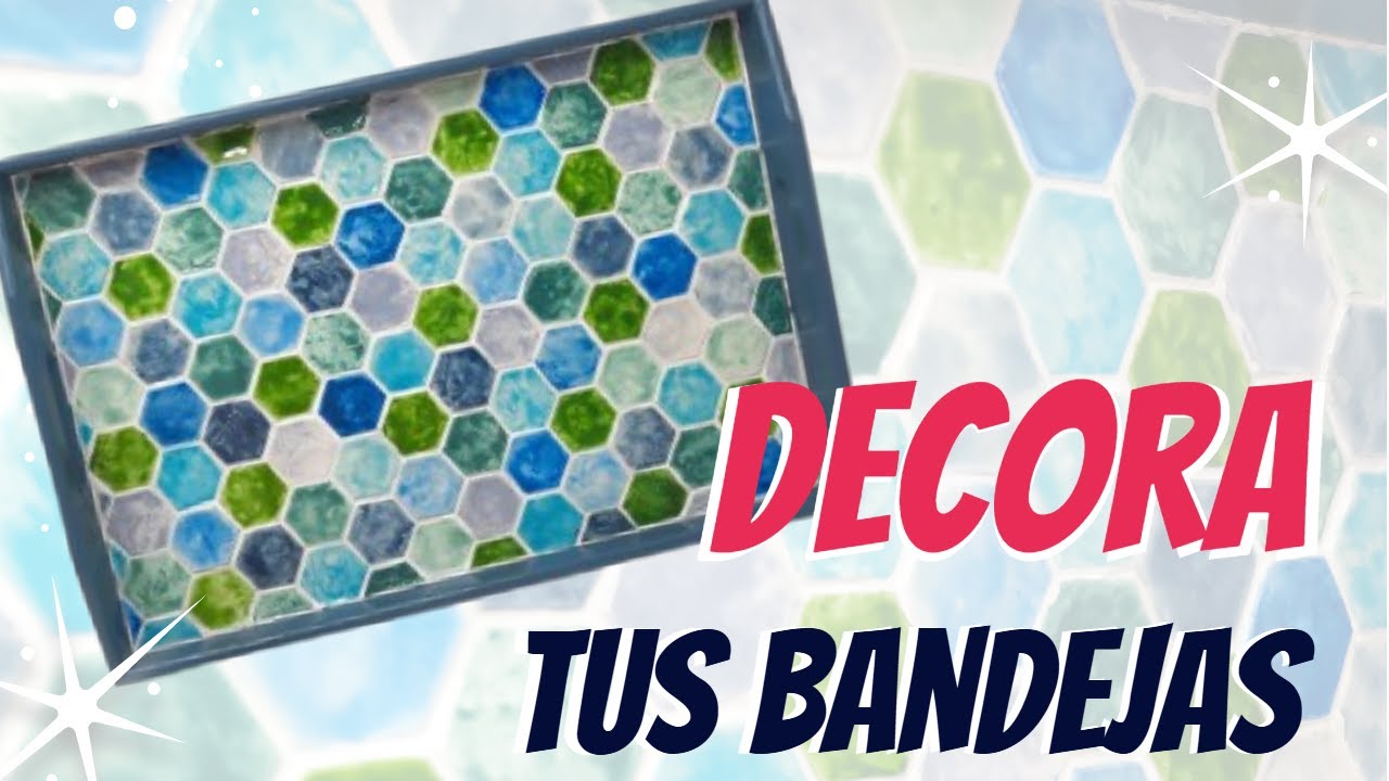 Decora bandejas con mosaicos de arcilla 🎨 | Tutorial fácil y para todos