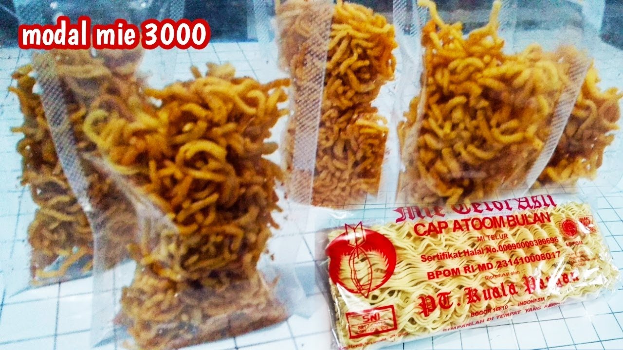 Resep mie kriuk pedas untuk jualan - YouTube