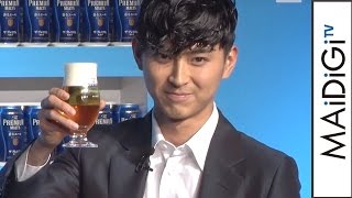 松田翔太の「乾杯」がさわやか　「フルーティーで香りがよい」　｢ザ・プレミアム・モルツ 香るエール ｣発売イベント1　#Shota Matsuda 　#event