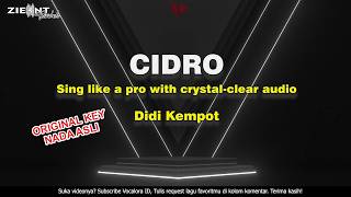 Cidro - Didi Kempot | Karaoke Lirik | Minus One HD | Vocalora ID
