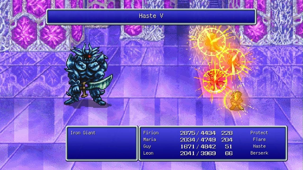 Final Fantasy II Pixel Remaster Iron Giant YouTube