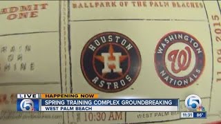 Groundbreaking for new spring training ballpark in West Palm Beach