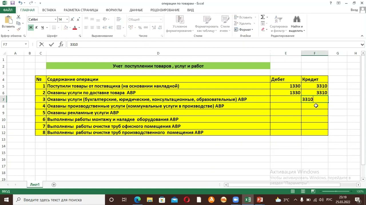 Бухгалтерские проводки по учету кредиторской задолженности перед поставщиками и подрядчиками.