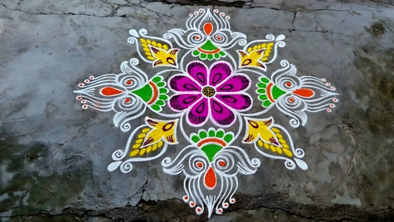 #Margazhi special rangoli/#Thaipoosam/#Republic day/#Pongal/#Sankranti rangoli 
