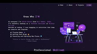 React Portfolio Website | Modern Developer Portfolio 💻 | Projects Showcase