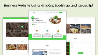 Business Website || Trading Company Website || Website Using Html, Css, Bootstrap and Javascript Guide
