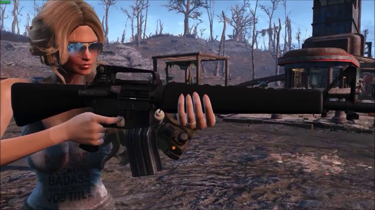 Fallout 4 - M16A3 Weapons Mod - YouTube