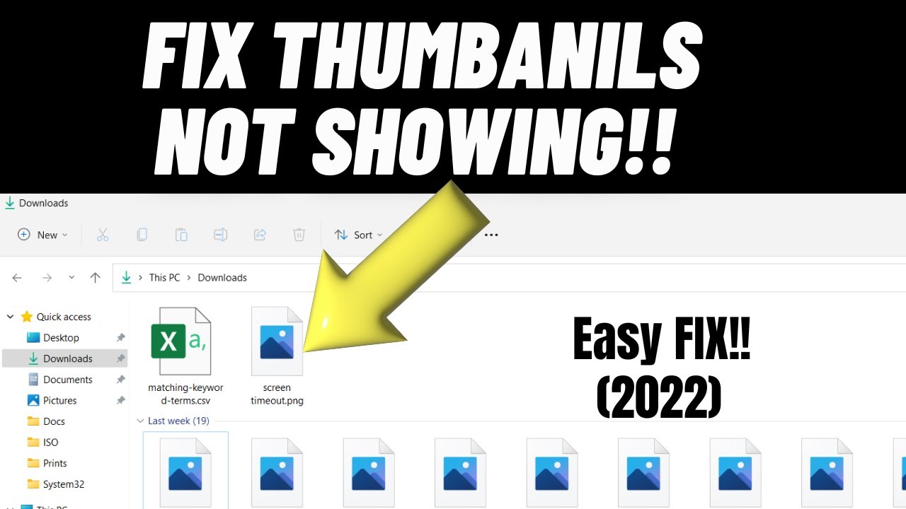 Thumbnails Not Showing on Windows 11/10 (Troubleshooting Guide)