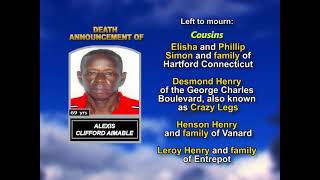 Alexis Clifford Aimable   ~ Long Obituary