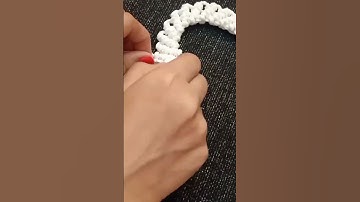 Diy Macrame ❤️ with Ribbon Bow 🎀#shorts #diy(full video on my channel)
