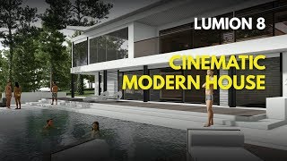 Modern House With Pool - Cinematic Architecture Video Lumion 8