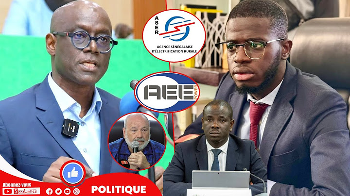 𝐂𝐨𝐧𝐭𝐫𝐚𝐭 𝐀𝐬𝐞𝐫-𝐀𝐄𝐄 𝐏𝐎𝐖𝐄𝐑,Réplique de Jean Michel Séne après la sortie de Thierno Alassane SALL.