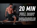 20 MIN FULL BODY DUMBBELLS WORKOUT | Rowan Row