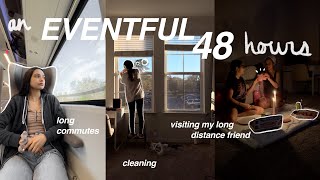 spend 48 HOURS /w ME: visiting my long-distance friend, cleaning, cooking, and building