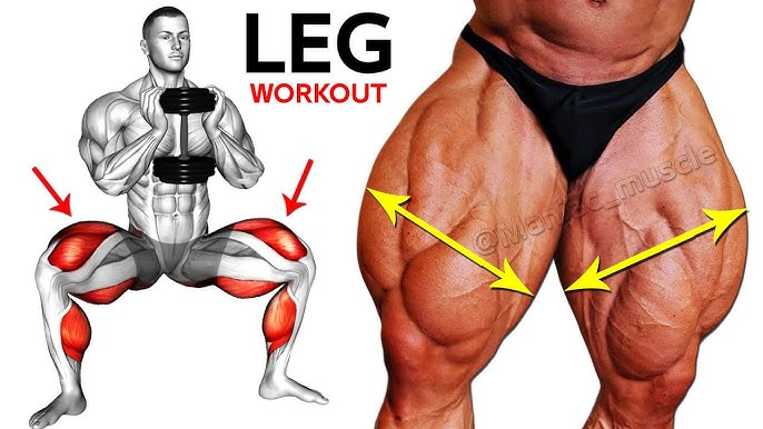FULL LEG WORKOUT 🔥  5 Exercises For Leg Growth 
