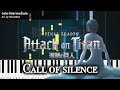 Lateintermediate call of silence   attack on titan  piano tutorial