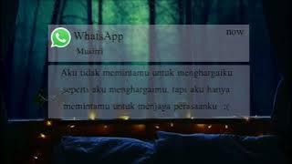 rheka restu relaku mengalah. story wa