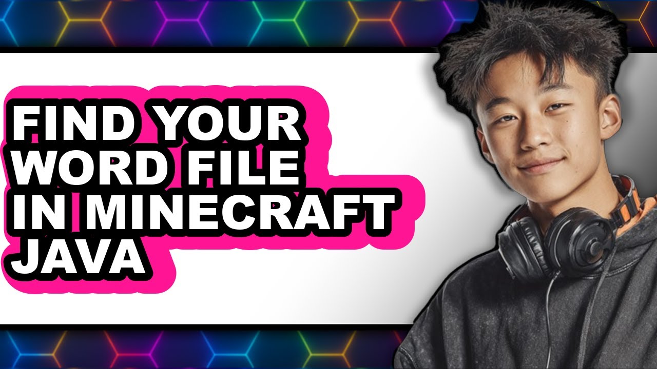 How to Find Your Word File in Minecraft Java - Step by Step - YouTube