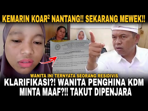 🔴KANG DEDI BUKA SUARA! Wanita Pengkritik Kang Dedi Ditangkap, Angkat Bicara soal Kasus Sapoe Sarebu