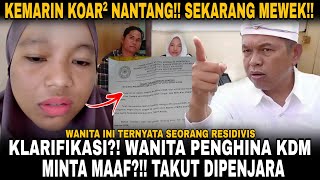 MEWEK !! IBU PENGHINA KDM KLARIFIKASI MINTA MAAF?!! DEDI MULYADI RESPON BEGINI