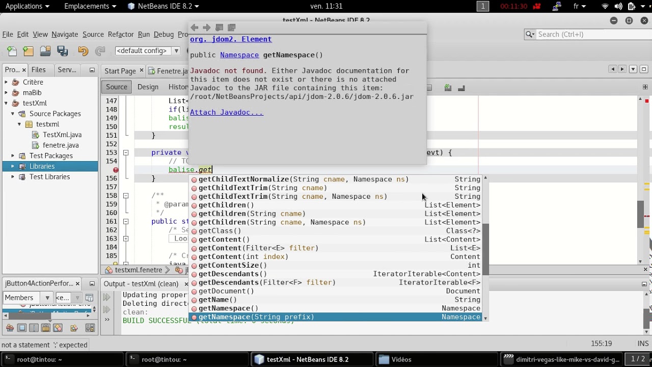 Jdom Avec Netbeans ( XML ) - YouTube